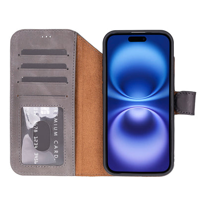 Magic iPhone 17 Air Detachable Leather Wallet Case