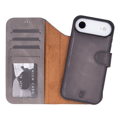 Magic iPhone 17 Air Detachable Leather Wallet Case
