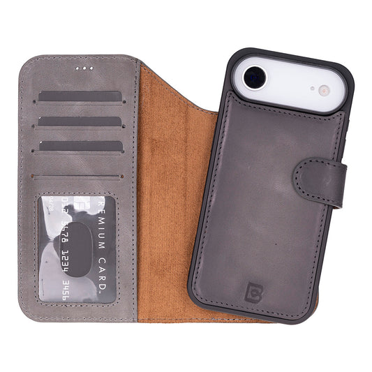 Magic iPhone 17 Air Detachable Leather Wallet Case