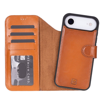 Magic iPhone 17 Air Detachable Leather Wallet Case