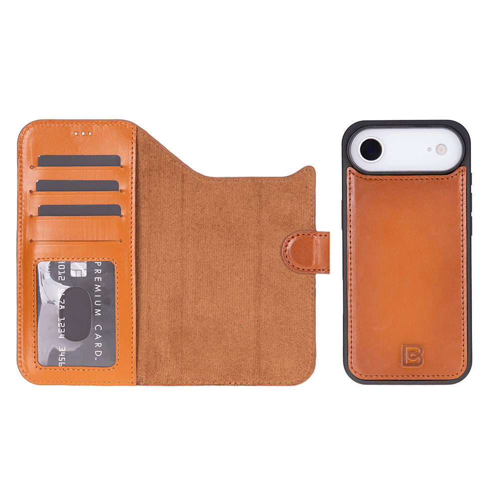 Magic iPhone 17 Air Detachable Leather Wallet Case