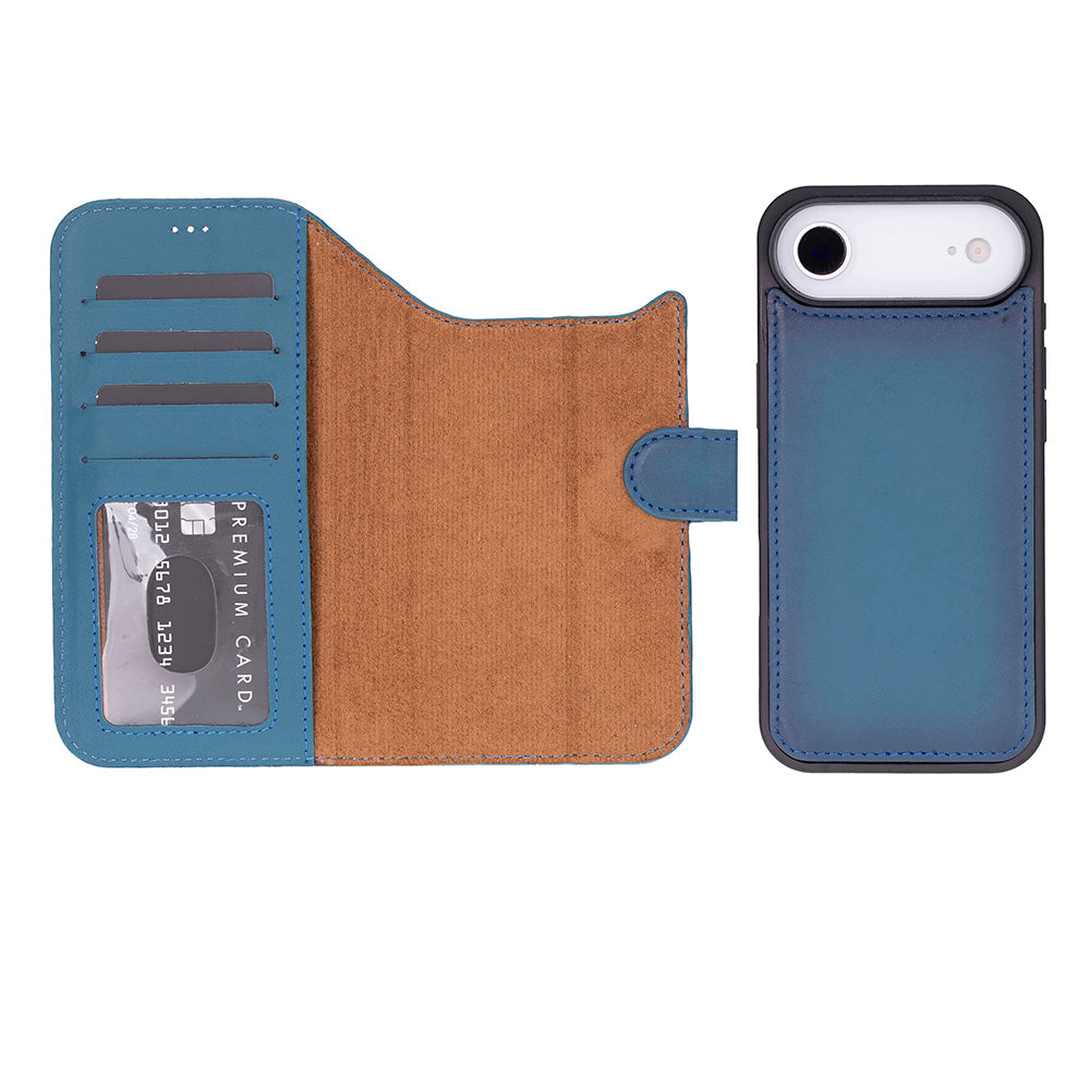 Magic iPhone 17 Air Leather Detachable Wallet Case