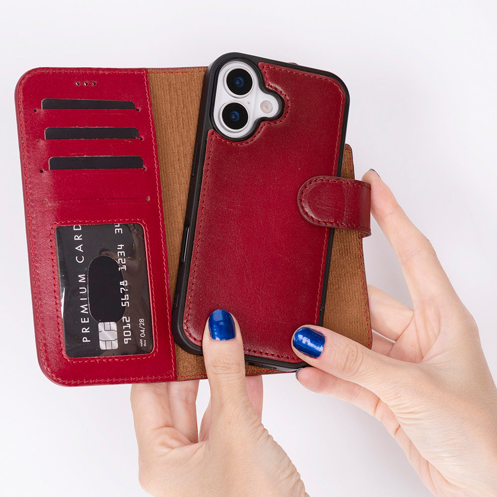 Magic iPhone 17 Leather Detachable Wallet Case