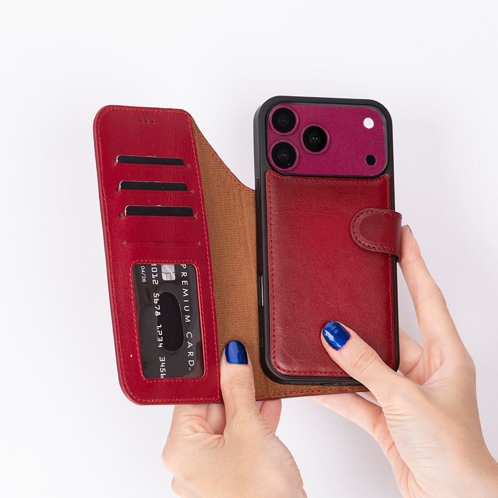 Magic iPhone 18 Pro Max Leather Detachable Wallet Case
