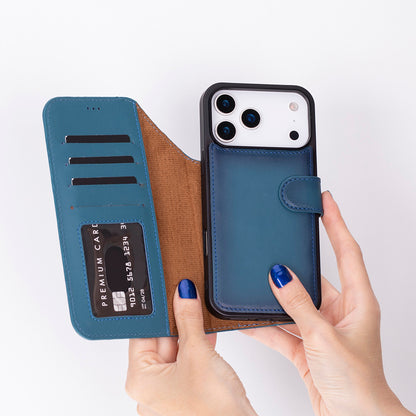 Magic iPhone 17 Pro Leather Detachable Wallet Case