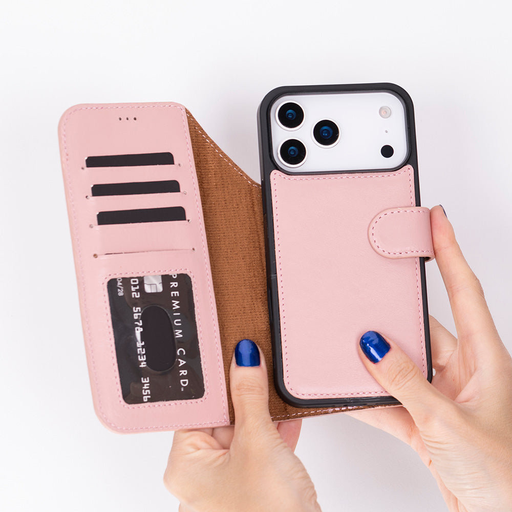 Magic iPhone 18 Pro Max Leather Detachable Wallet Case