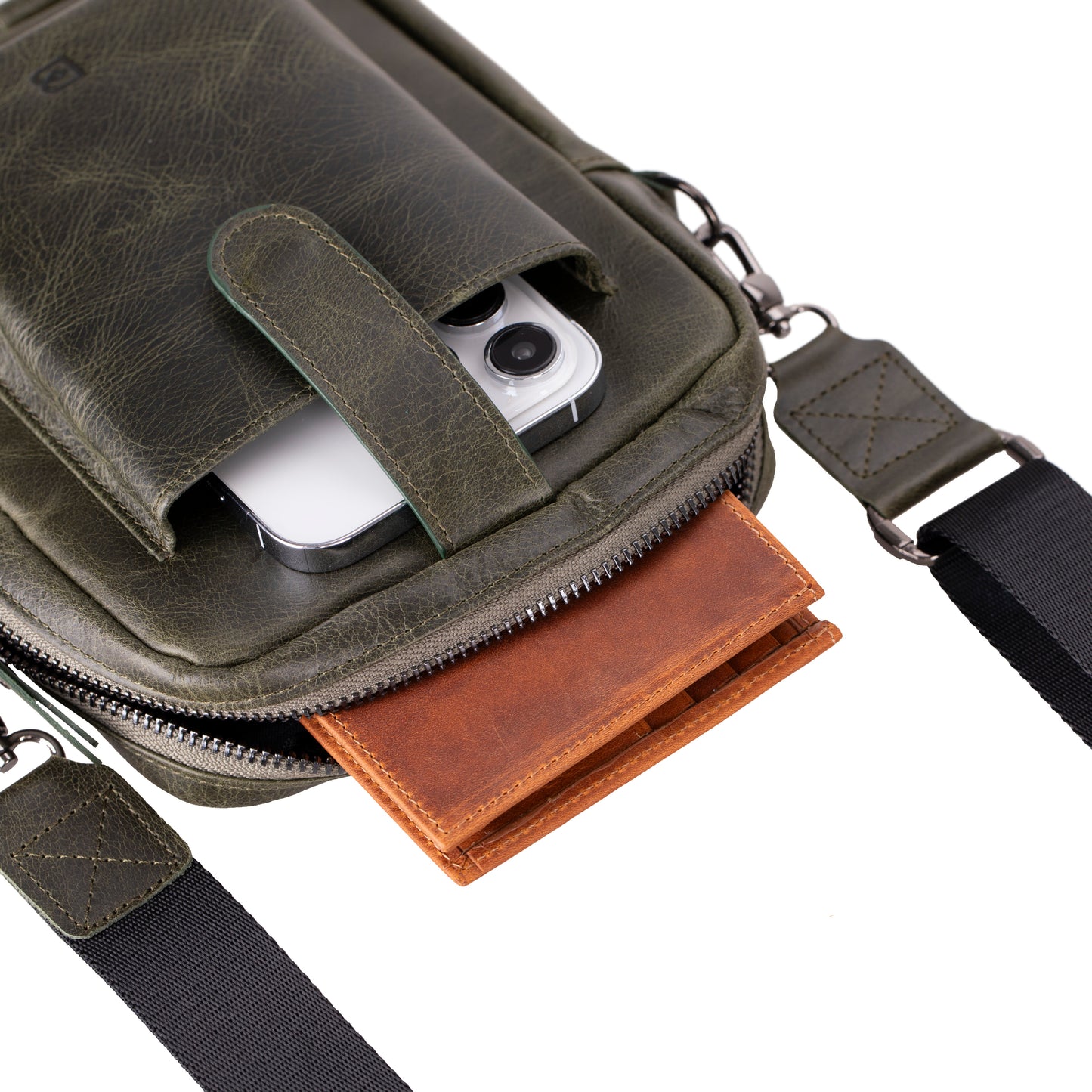 Solvix Leather Crossbody Bag