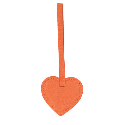 Heart Leather Bag Charm