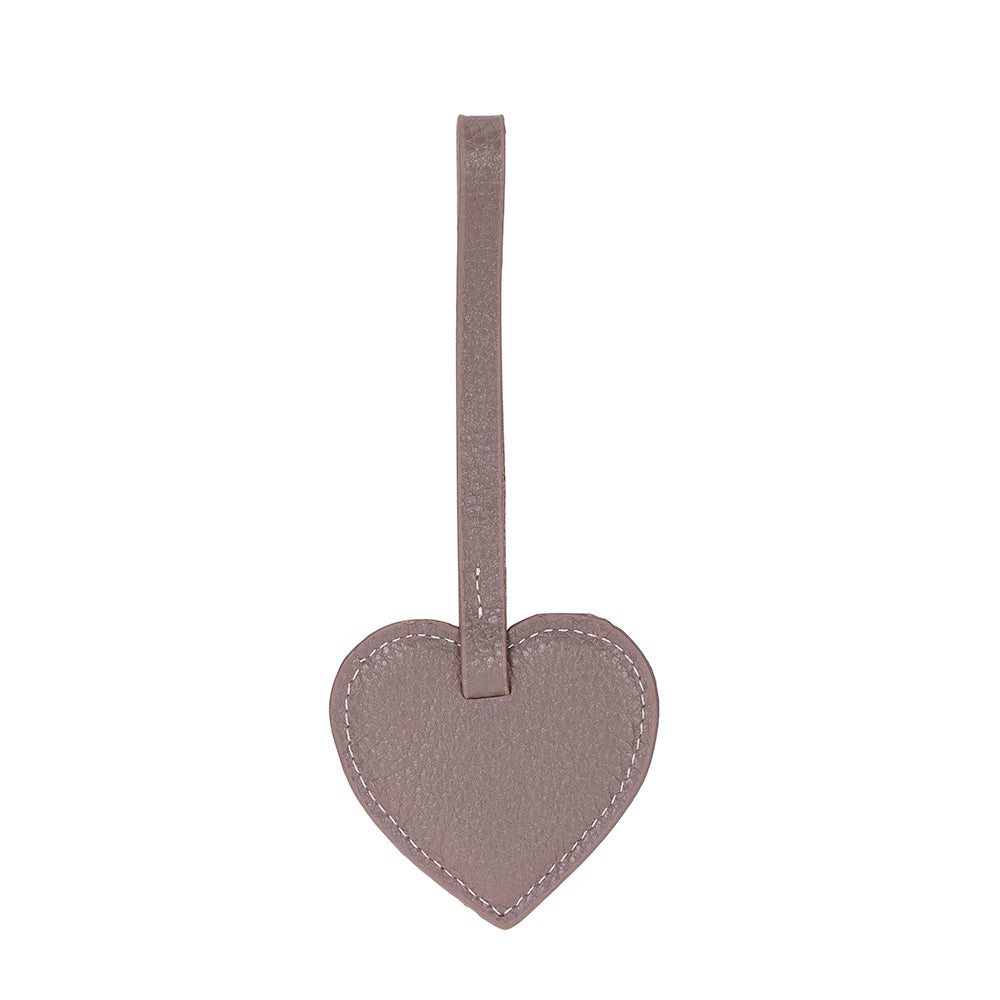 Heart Leather Bag Charm