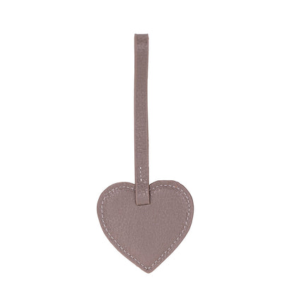 Heart Leather Bag Charm