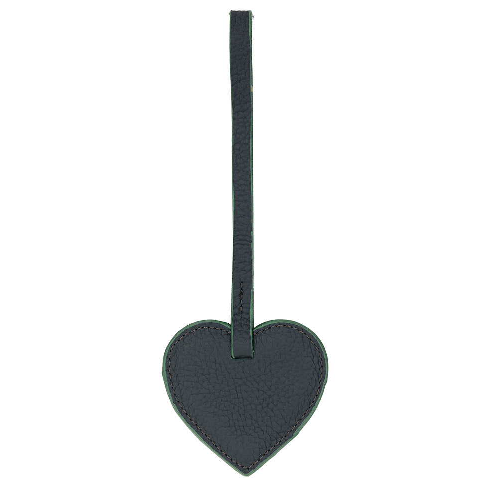 Heart Leather Bag Charm
