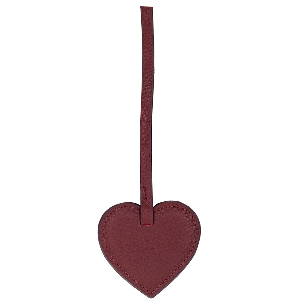 Heart Leather Bag Charm