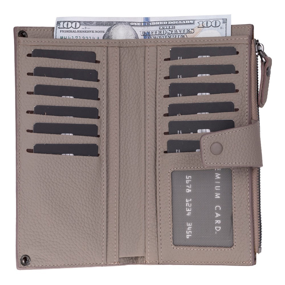 Lozan Strap Leather Crossbody Wallet