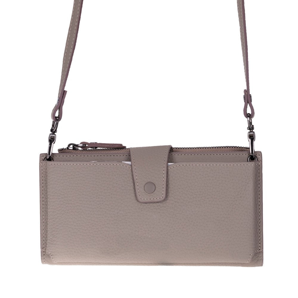 Lozan Strap Leather Crossbody Wallet