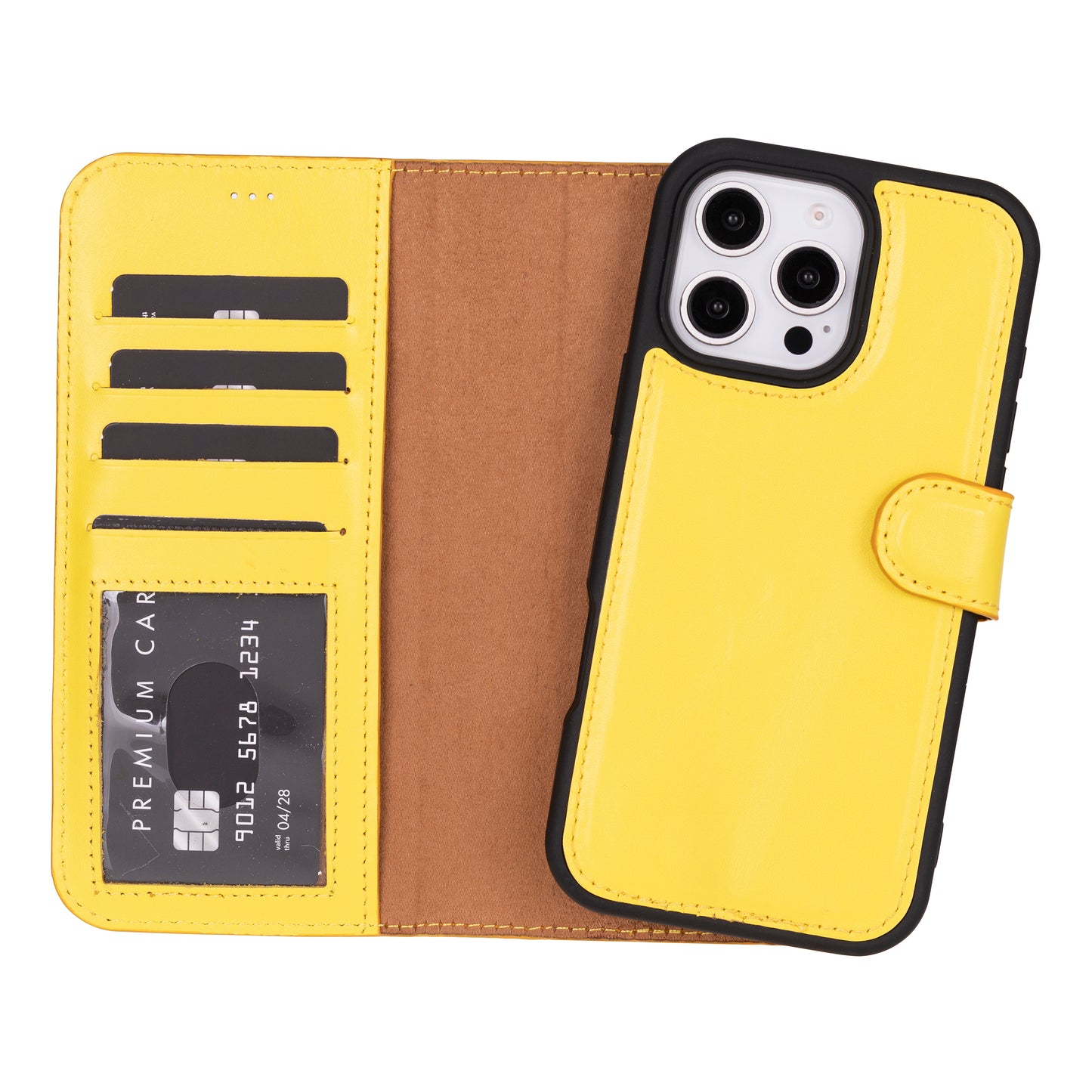 Magic iPhone 16 Pro Max Leather Detachable Wallet Case