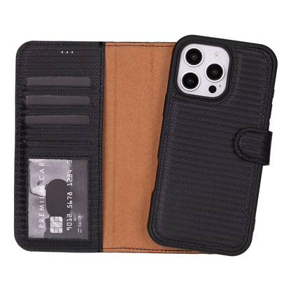 Magic iPhone 16 Pro Max Leather Detachable Wallet Case