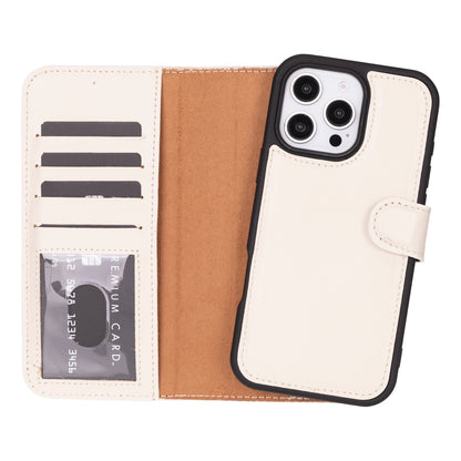 Magic iPhone 16 Pro Max Leather Detachable Wallet Case