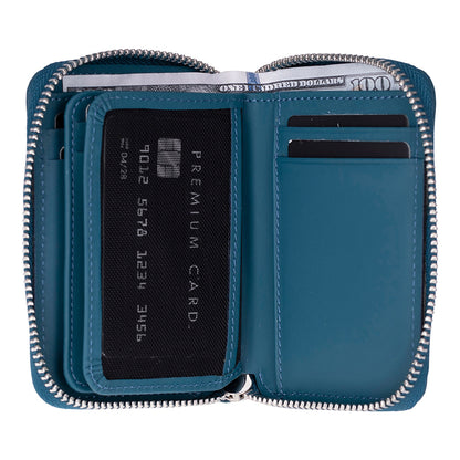 Elvis Leather Zipper Wallet