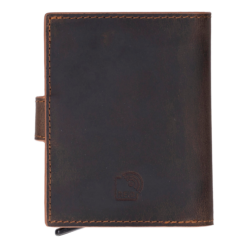 Palermo Mechanical Leather Card Holder