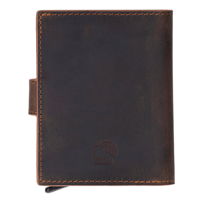 Palermo Mechanical Leather Card Holder