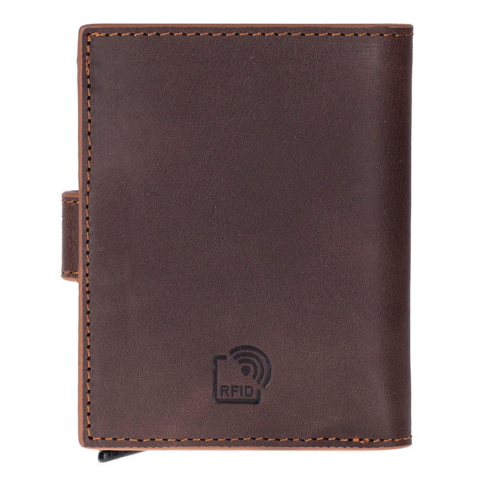 Palermo Mechanical Leather Card Holder