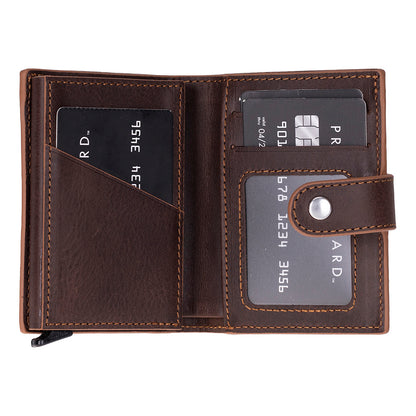 Palermo Mechanical Leather Card Holder