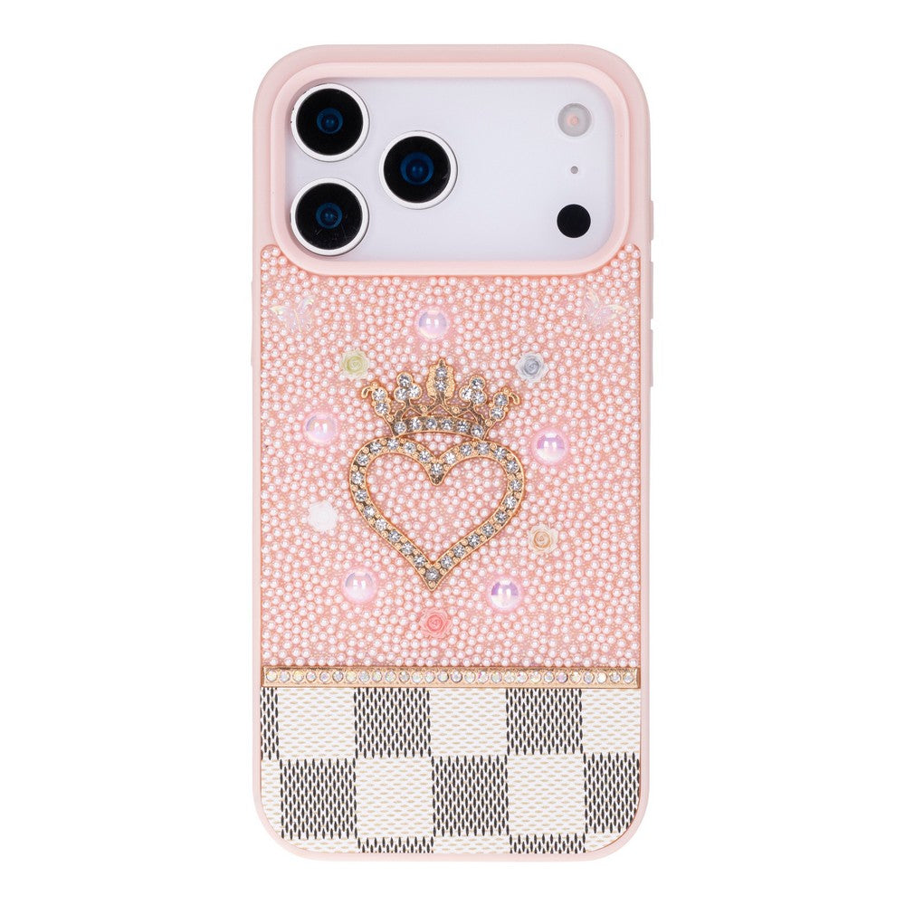 Vissel Heart Crystal Luxury Case for iPhone 17 Pro