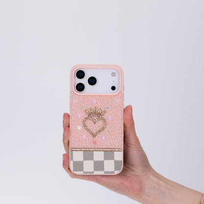 Vissel Heart Crystal Luxury Case for iPhone 17 Pro