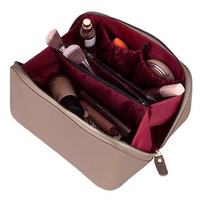 Ella Leather Make up Bag