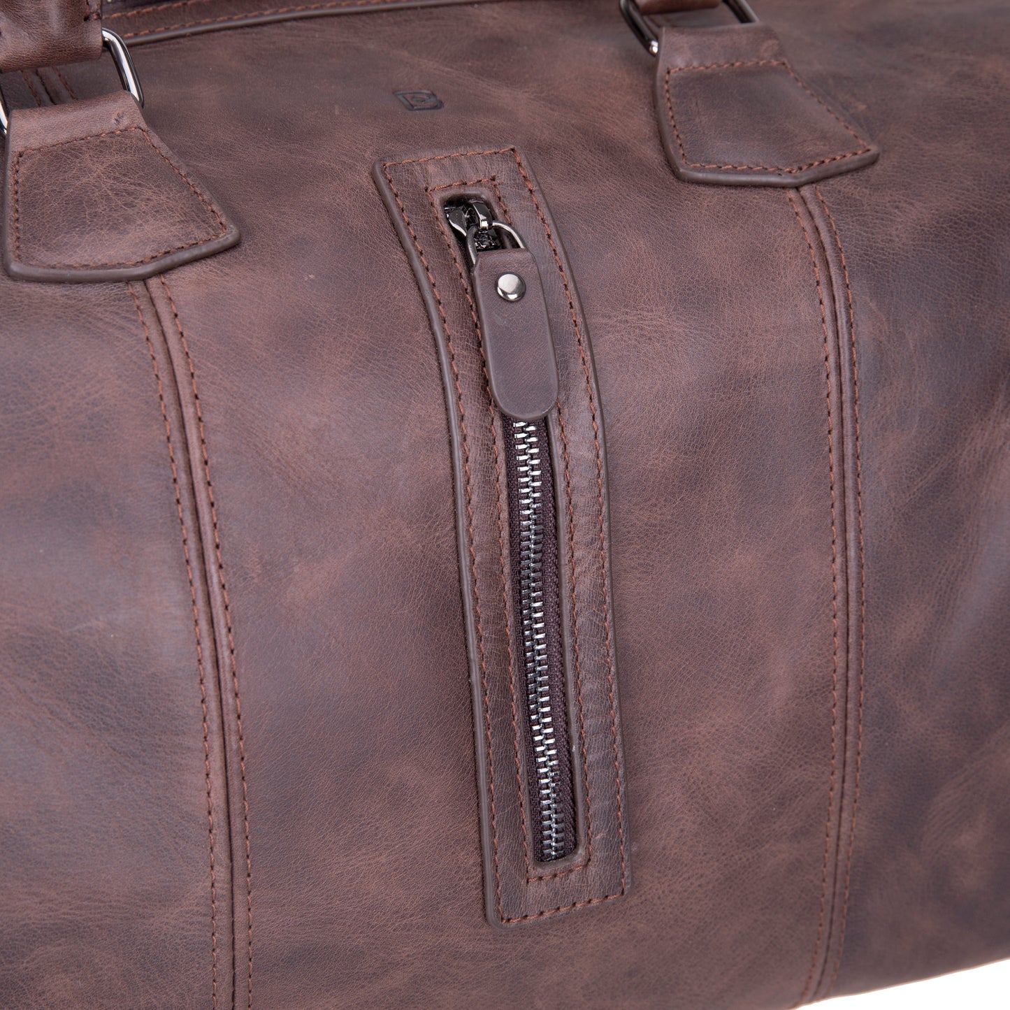 Crestiva Leather Weekend Duffle Bag