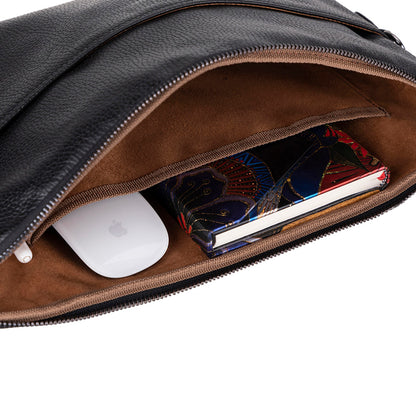 Leeds Slim Leather Laptop / Tablet Sleeve