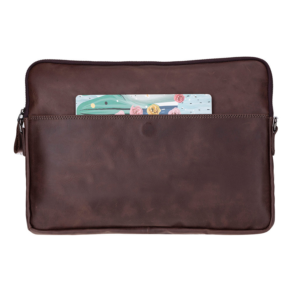 Leeds Slim Leather Laptop / Tablet Sleeve