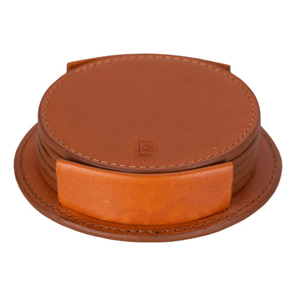 Lavion Leather Cup Coaster Set