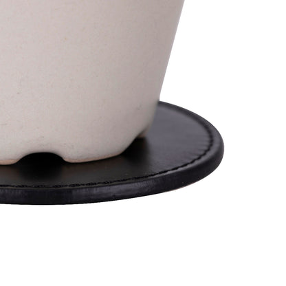 Lavion Leather Cup Coaster Set