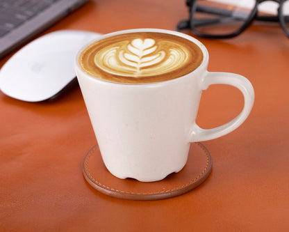 Lavion Leather Cup Coaster Set