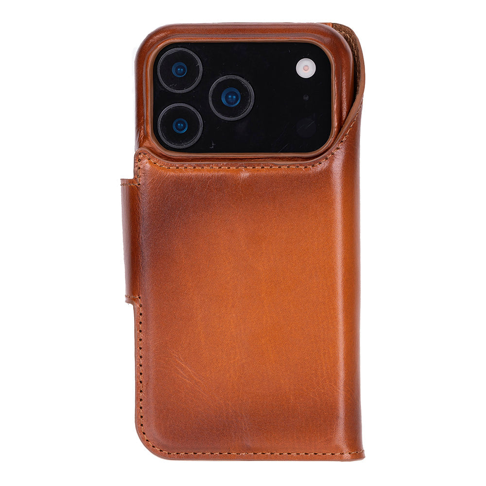 Elite Magic iPhone 17 Pro Detachable Leather Wallet Case