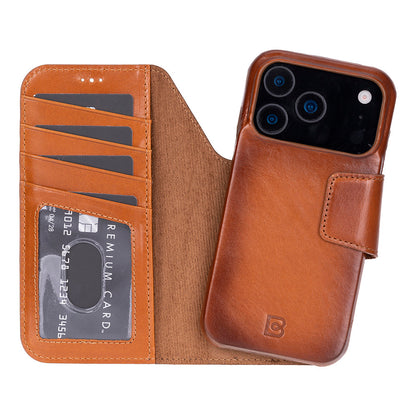 Elite Magic iPhone 17 Pro Detachable Leather Wallet Case