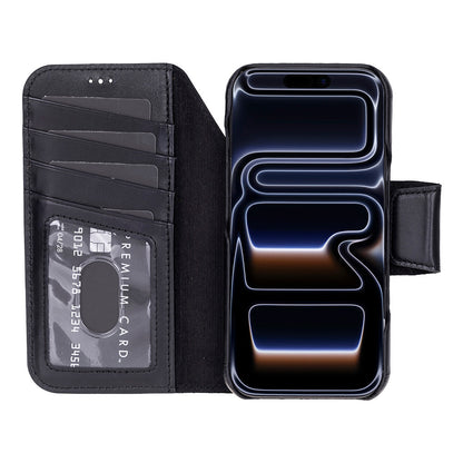 Elite Magic iPhone 17 Pro Detachable Leather Wallet Case