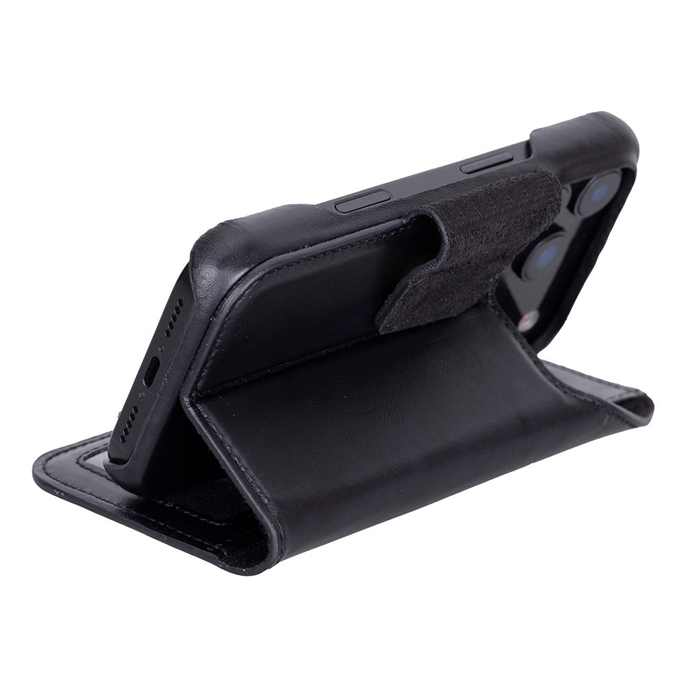 Elite Magic iPhone 17 Pro Detachable Leather Wallet Case