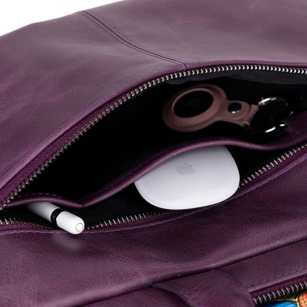 Apollo Leather Business Briefcase / Laptop Case 16"