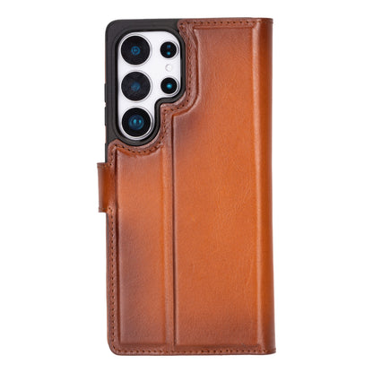 Magic Samsung Galaxy S25 Ultra Detachable Leather Wallet Case