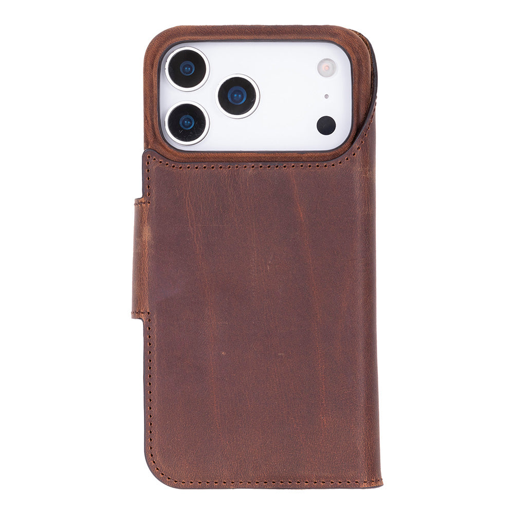 Elite Magic iPhone 17 Pro Detachable Leather Wallet Case