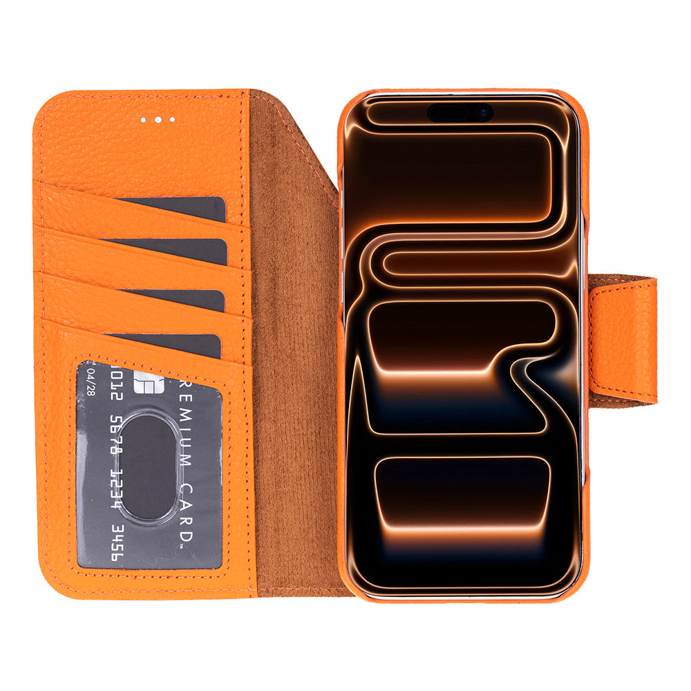 Elite Magic iPhone 17 Pro Detachable Leather Wallet Case
