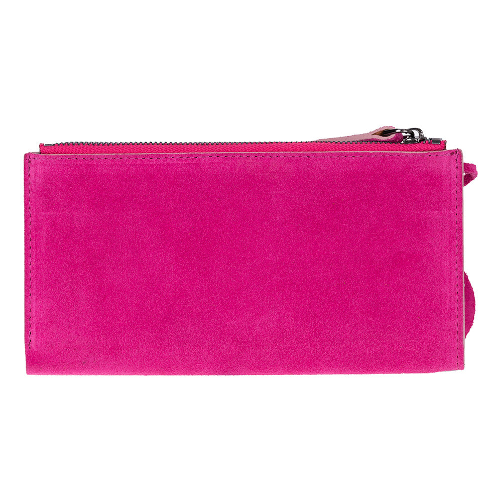 Bloom Lozan Genuine Suede Leather Crossbody Phone Wallet Bag