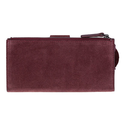 Burgundy Lozan Genuine Leather Crossbody Phone Wallet Bag