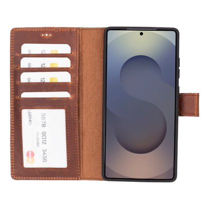 Liluri Samsung Galaxy S25 Ultra Detachable Leather Wallet Case