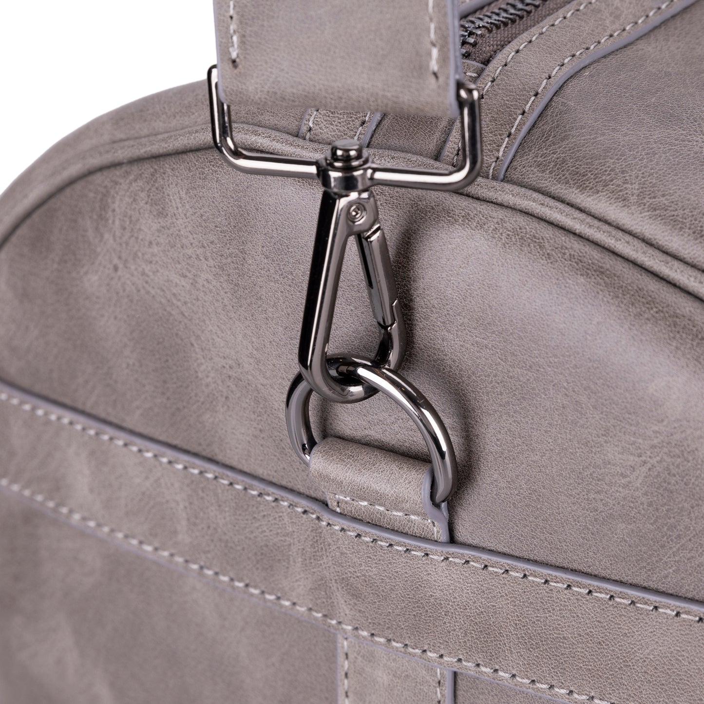 Crestiva Leather Weekend Duffle Bag