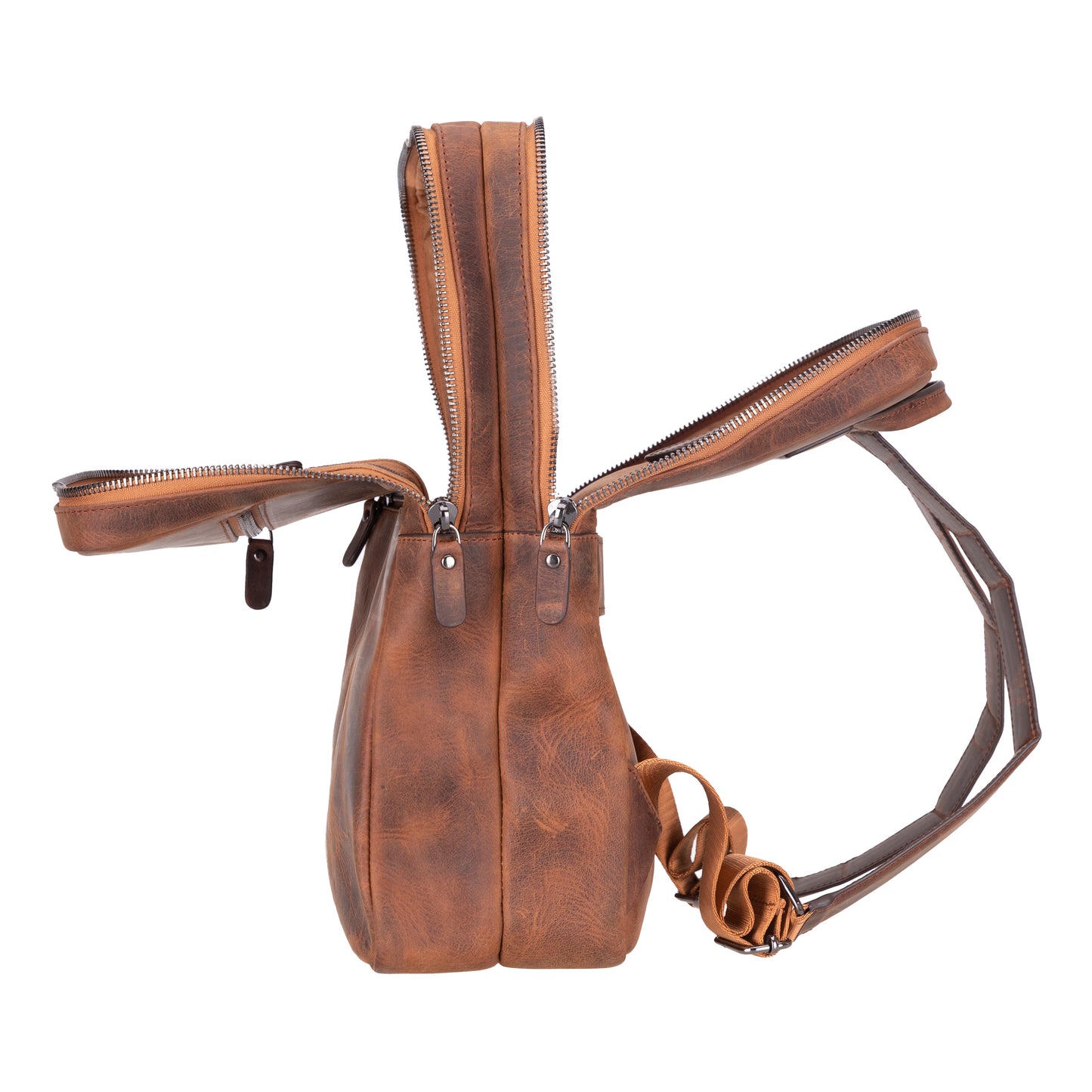 Hidden Castle Leather Backpack