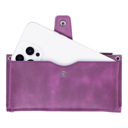 Lozan Strap Leather Crossbody Wallet