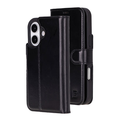 Magic iPhone 16 Detachable Leather Wallet Case